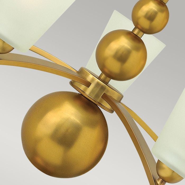 Elstead Lighting Zelda 5 Light Chandelier - Vintage Brass