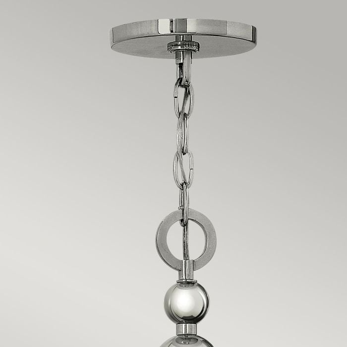 Elstead Lighting Zelda 7 Light Chandelier - Polished Nickel
