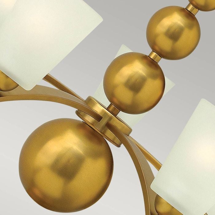 Elstead Lighting Zelda 7 Light Chandelier - Vintage Brass