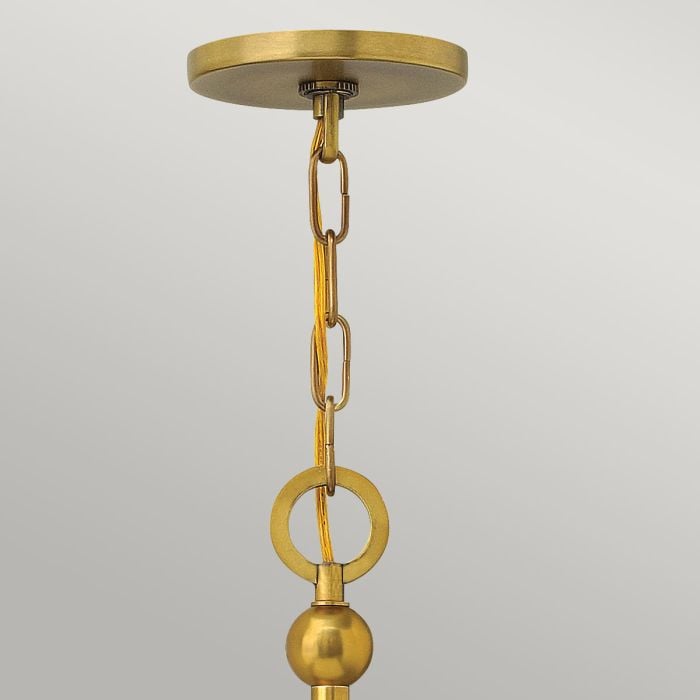 Elstead Lighting Zelda 7 Light Chandelier - Vintage Brass