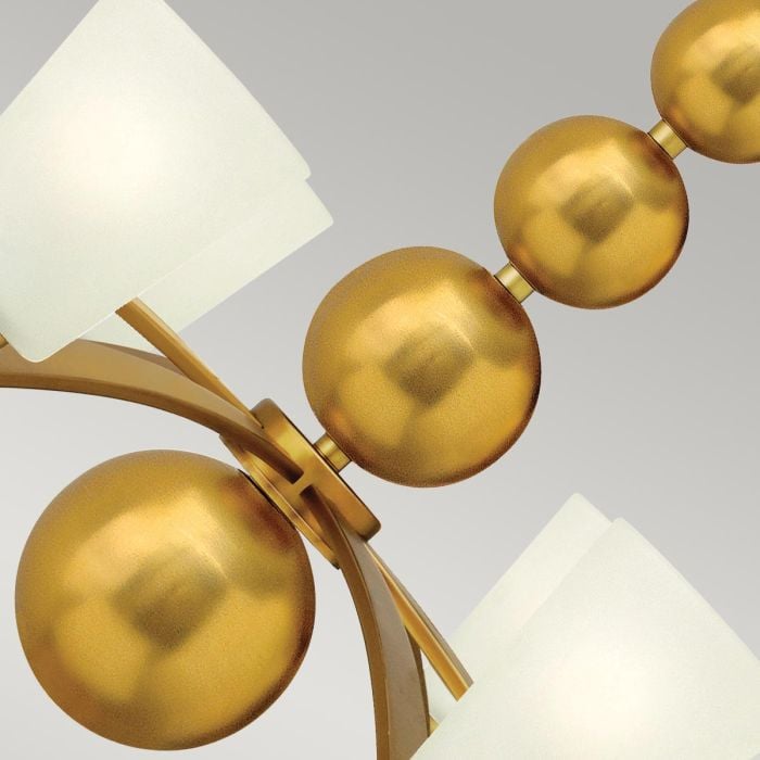 Elstead Lighting Zelda 8 Light Chandelier - Vintage Brass