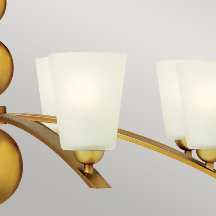 Elstead Lighting Zelda 8 Light Chandelier - Vintage Brass