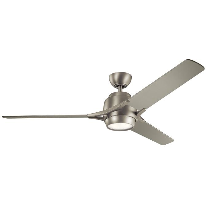 elstead lighting Zeus - 60in / 152cm Fan - Brushed Nickel