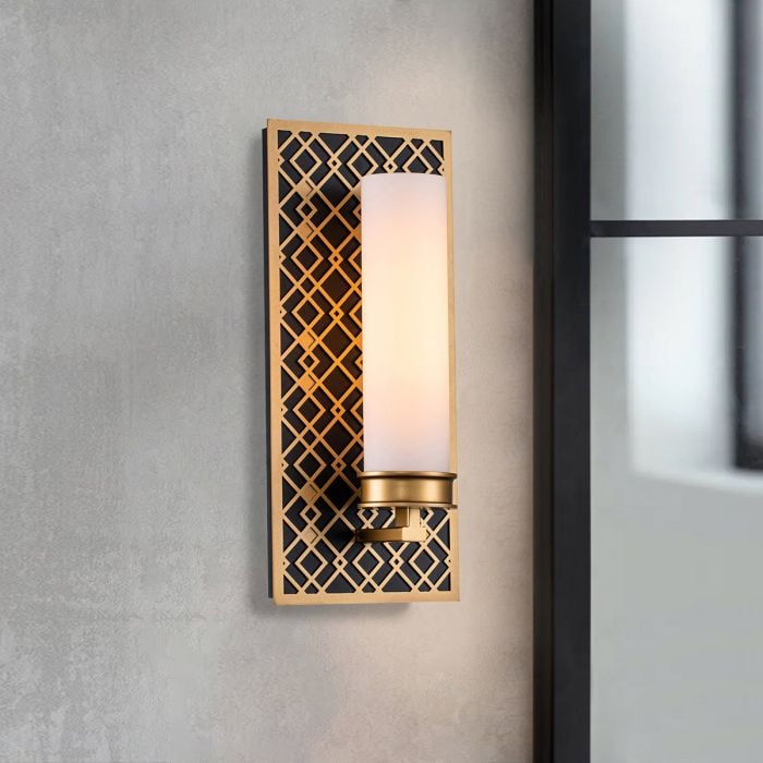 Elstead Lighting Ziggy 1lt Wall Light - Lacquered Gold