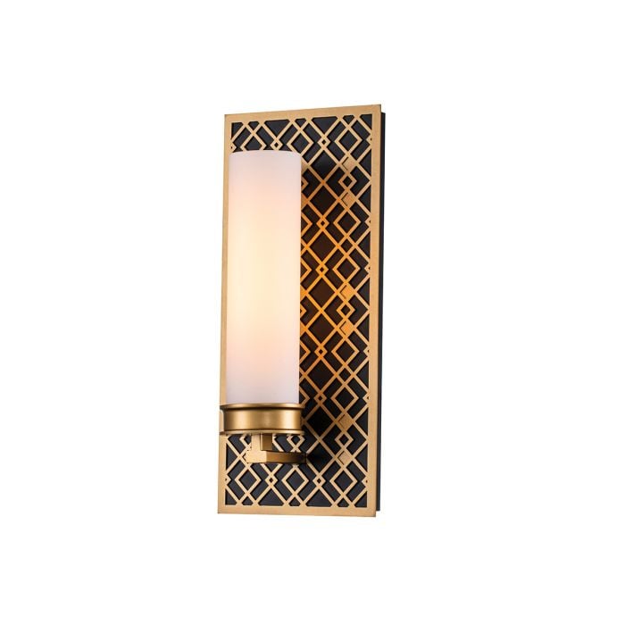 elstead lighting Ziggy 1lt Wall light - Lacquered Gold