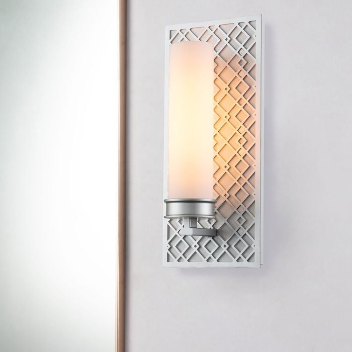 Elstead Lighting Ziggy 1lt Wall Light - Lacquered Silver