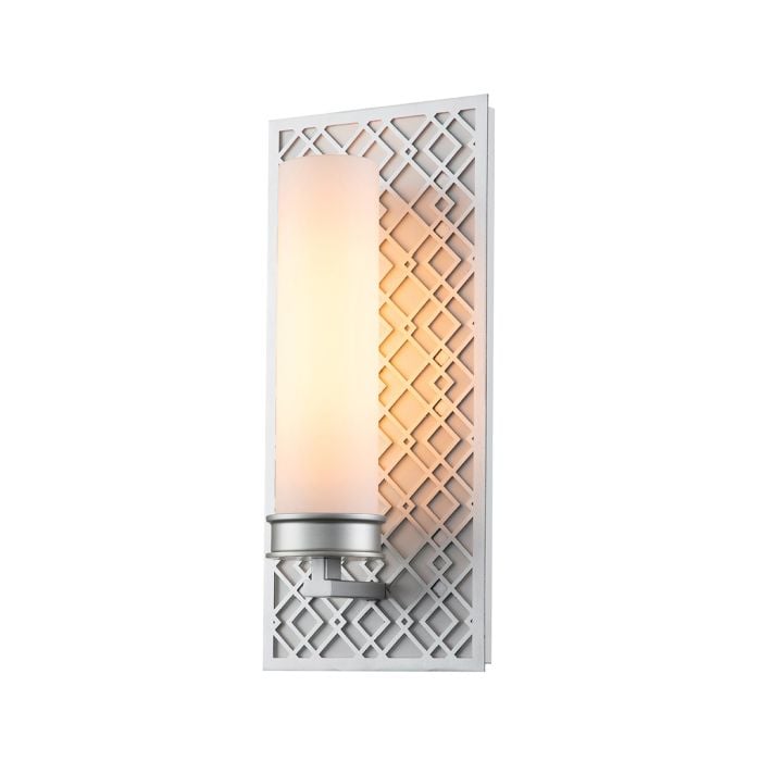 elstead lighting Ziggy 1lt Wall light - Lacquered Silver