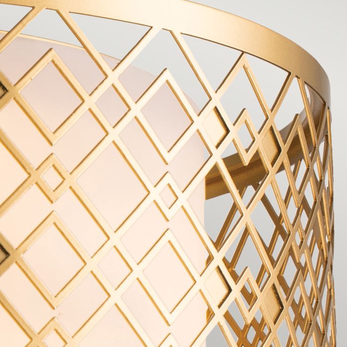 Elstead Lighting Ziggy 2lt Medium Flush - Lacquered Gold