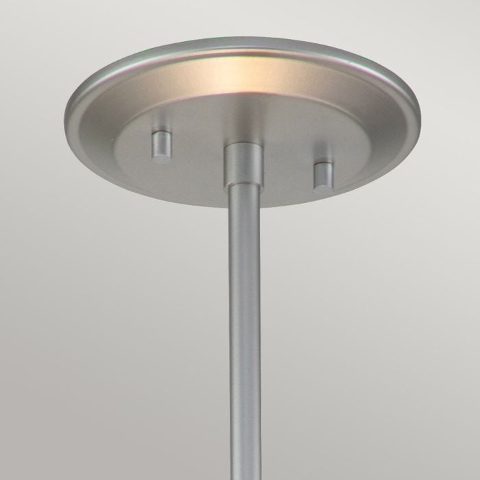 Elstead Lighting Ziggy 2lt Medium Pendant - Lacquered Silver