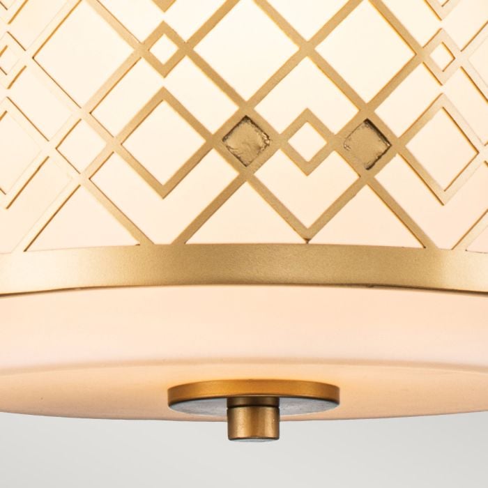 Elstead Lighting Ziggy 2lt Small Pendant - Lacquered Gold