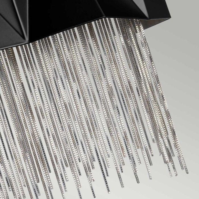 Elstead Lighting Zuma 3 Light Wall Light - Satin Black/ Silver
