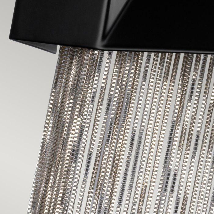 Elstead Lighting Zuma 3 Light Wall Light - Satin Black/ Silver