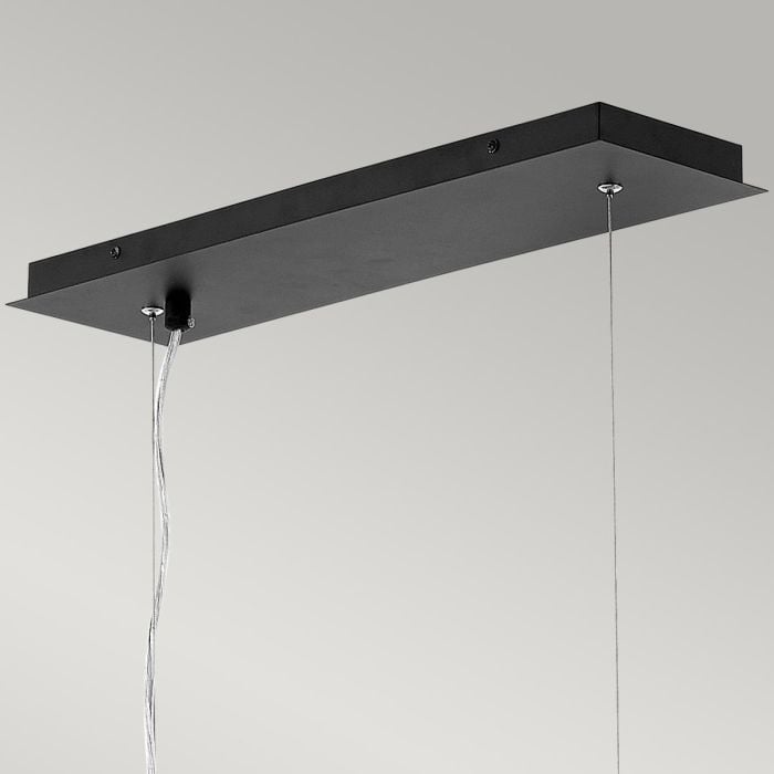 Elstead Lighting Zuma 6 Light Pendant - Satin Black/ Gold