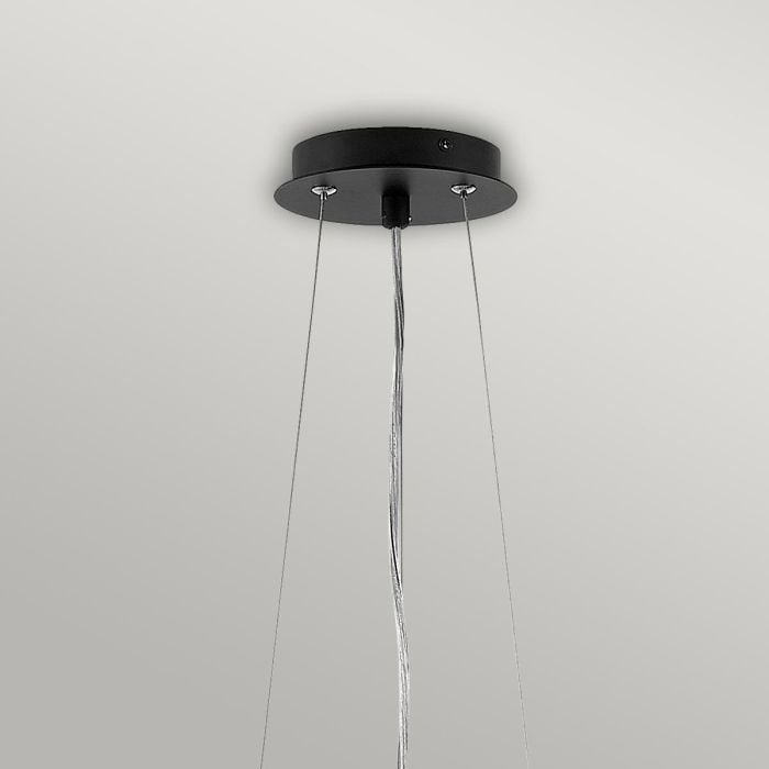 Elstead Lighting Zuma 6 Light Pendant - Satin Black/ Gold