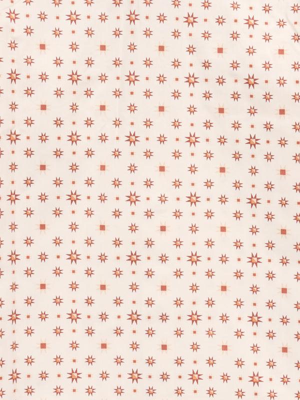 Ely Cattleman Boy's Ely Cattleman Long Sleeve Retro Star Print Snap Shirt- Ecru