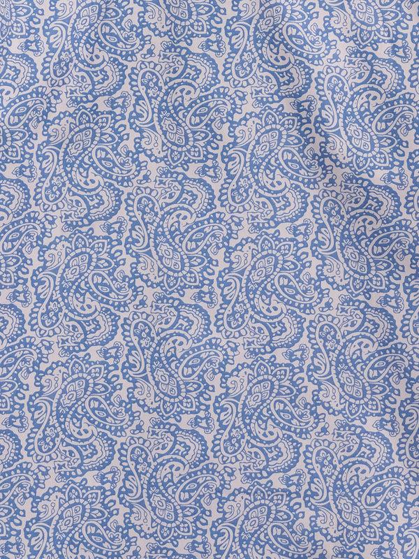 Ely Cattleman Boy's Ely Cattleman Short Sleeve Paisley Print Snap Shirt- Navy