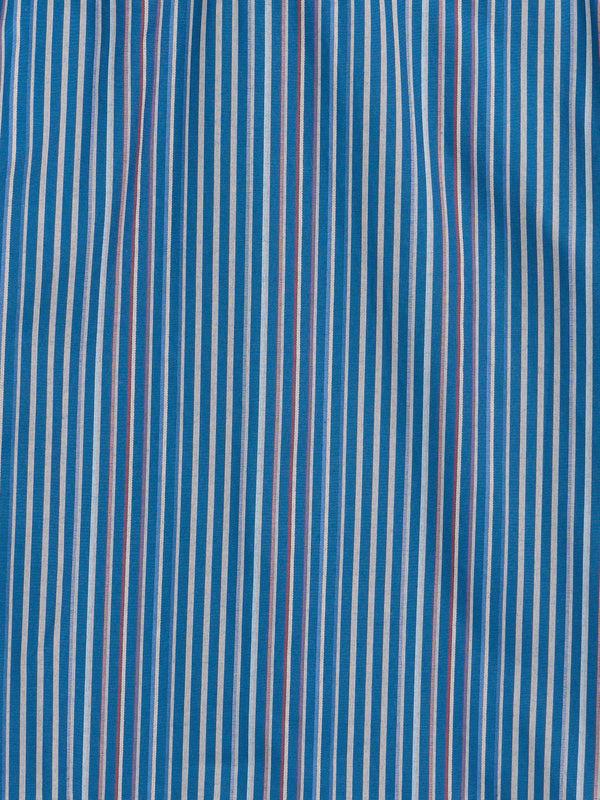 Ely Cattleman Boy's Ely Cattleman Short Sleeve Stripe Western Snap Shirt - Navy