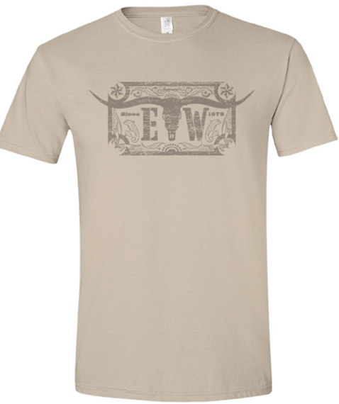 ely cattleman Ely Cattleman Vintage Distressed Skull T-shirt