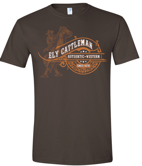 ely cattleman Ely Cattleman Vintage Ghost Rider T-shirt
