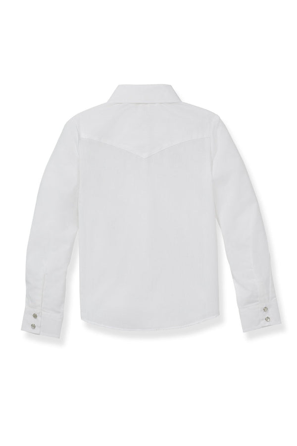 Ely Cattleman Girl's Ely Cattleman Long Sleeve Solid Western Snap Shirt