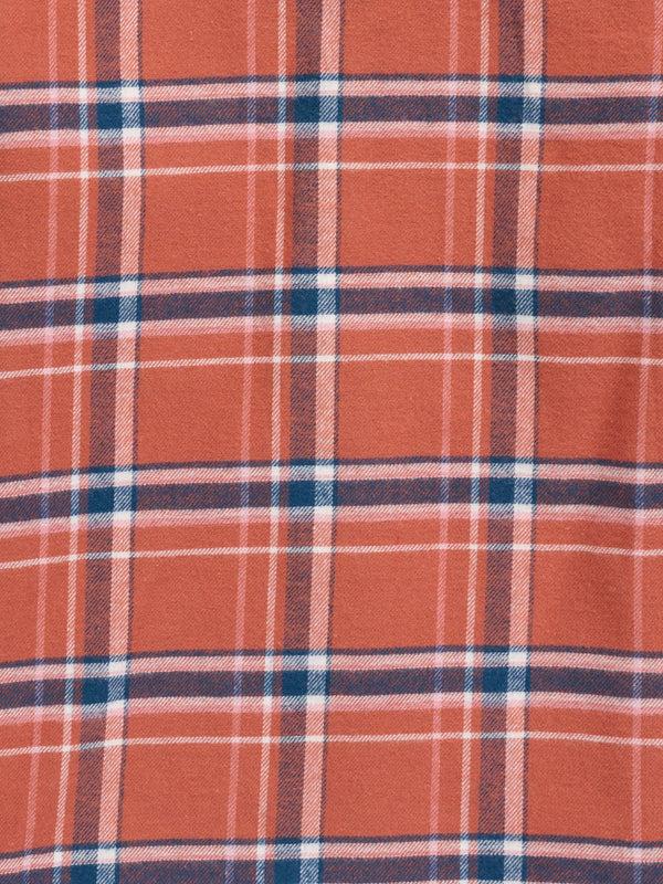 Ely Cattleman Girl's Ely Cattleman Rust Plaid Flannel Western Snap Shirt