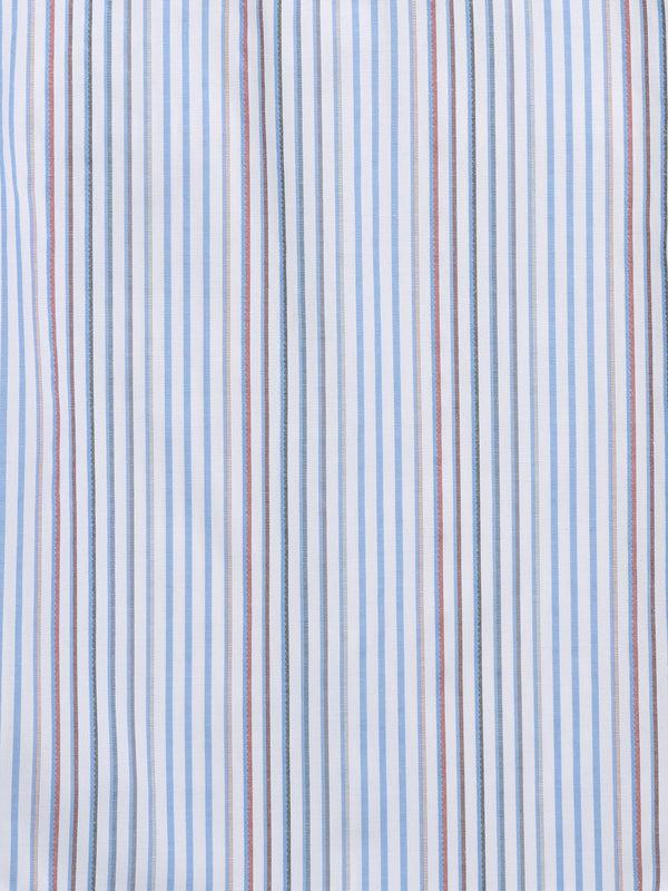 Ely Cattleman Girl's Ely White Multi Stripe Short Sleeve Shirt