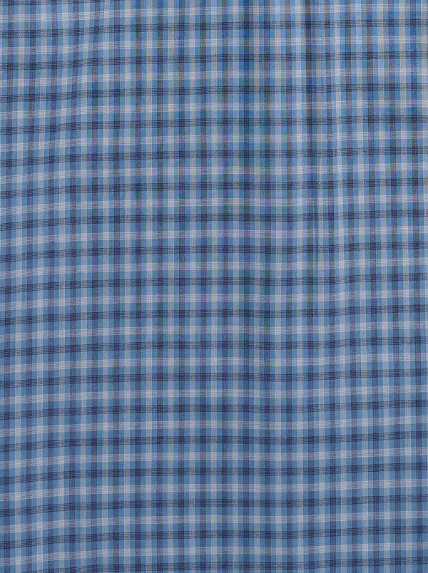 Ely Cattleman Men's Ely Cattleman Long Sleeve Classic Check Western Snap Shirt- Blue & Black