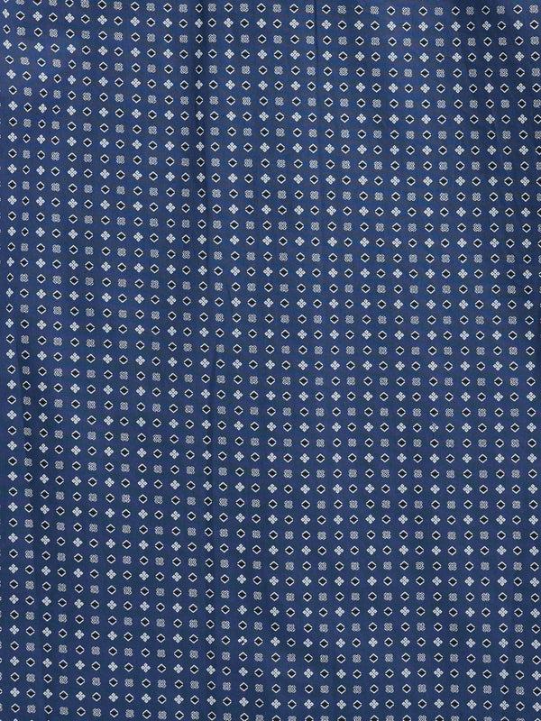 Ely Cattleman Men's Ely Cattleman Long Sleeve Geo Print Western Snap Shirt- Navy