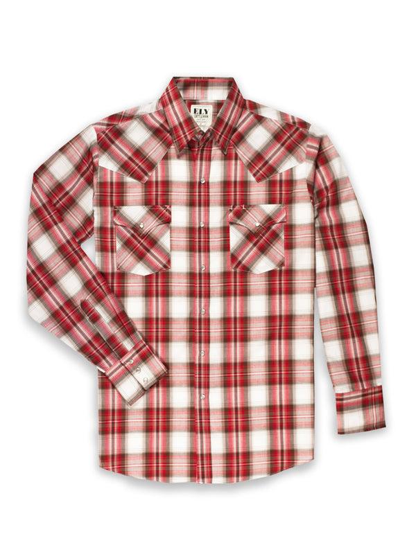 Ely Cattleman Men's Ely Cattleman Long Sleeve Plaid Western Snap Shirt