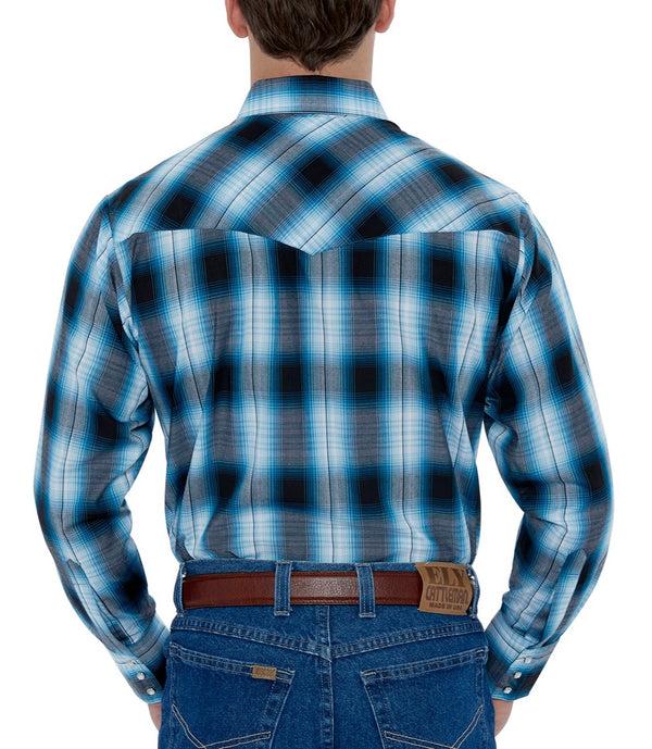 Ely Cattleman Men's Ely Cattleman Long Sleeve Plaid Western Snap Shirt