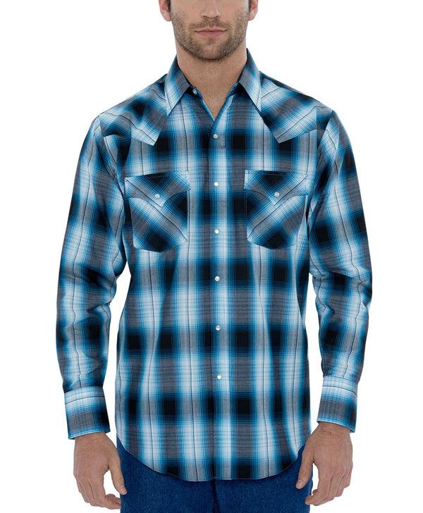 Ely Cattleman Men's Ely Cattleman Long Sleeve Plaid Western Snap Shirt