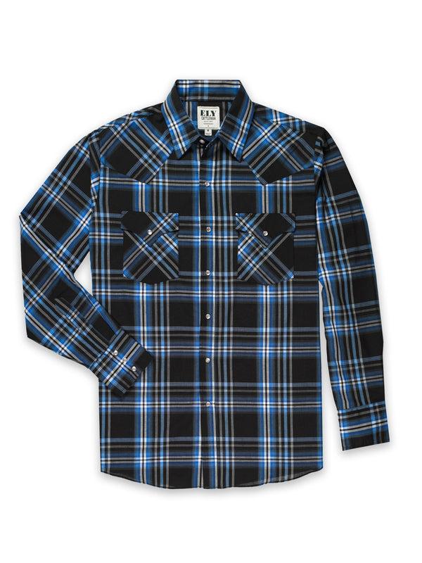 Ely Cattleman Men's Ely Cattleman Long Sleeve Plaid Western Snap Shirt
