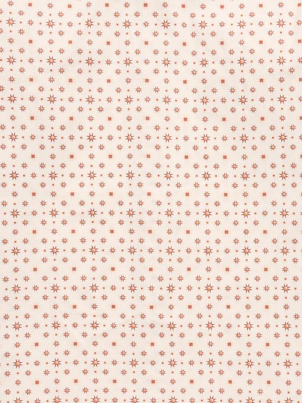 Ely Cattleman Men's Ely Cattleman Long Sleeve Retro Star Print Western Snap Shirt - Ecru