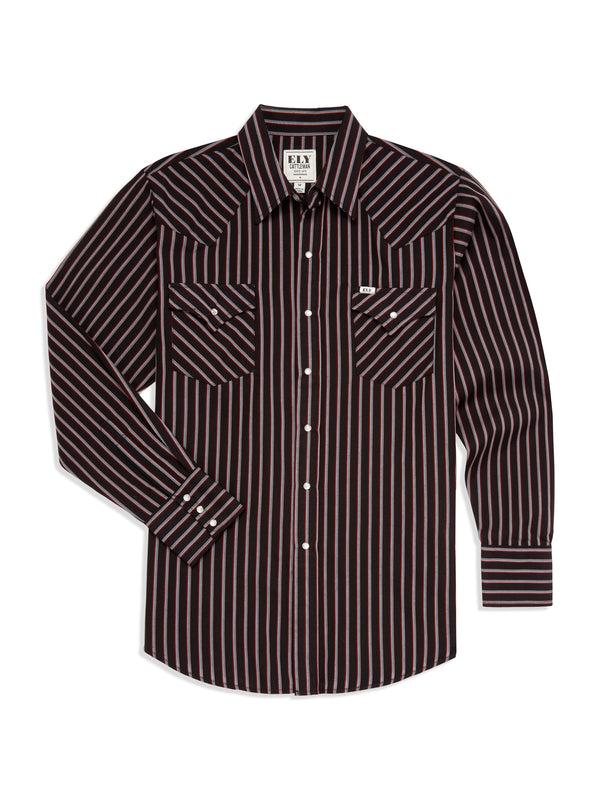 ely cattleman Men's Ely Cattleman Long Sleeve Stripe Western Snap Shirt
