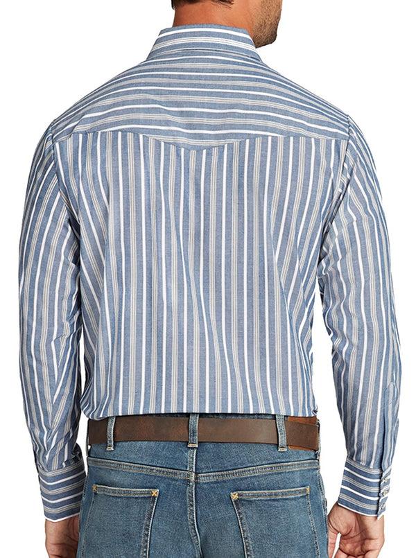Ely Cattleman Men's Ely Cattleman Long Sleeve Stripe Western Snap Shirt
