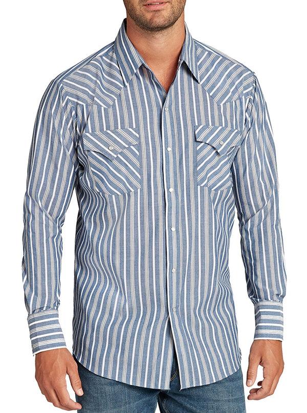 ely cattleman Men's Ely Cattleman Long Sleeve Stripe Western Snap Shirt ely cattleman Men's Ely Cattleman Long Sleeve Stripe Western Snap Shirt