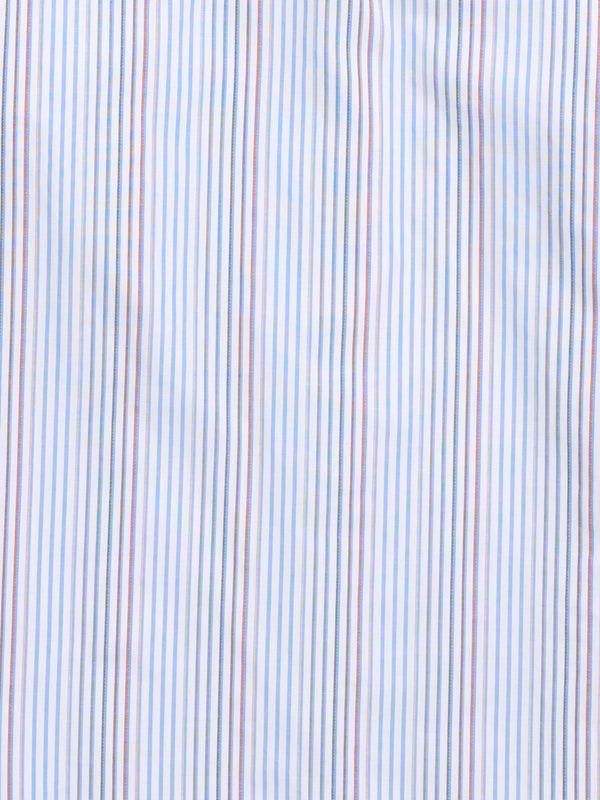 Ely Cattleman Men's Ely Cattleman Long Sleeve Textured Stripe Western Snap Shirt- White & Navy