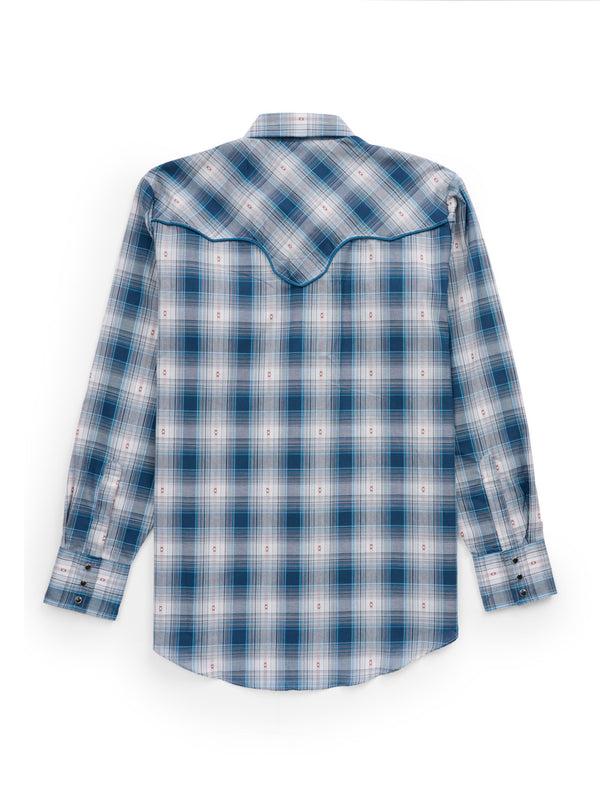 Ely Cattleman Men's Ely Cattleman Retro Plaid Western Snap Shirt With Piping