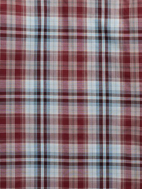 Ely Cattleman Men's Ely Cattleman Short Sleeve Burgundy Plaid Western Snap Shirt