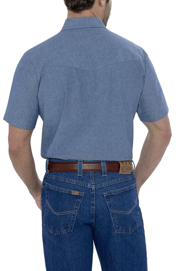Ely Cattleman Men's Ely Cattleman Short Sleeve Chambray Snap Shirt