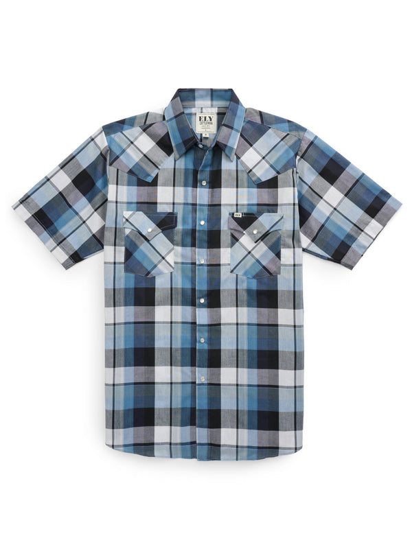 Ely Cattleman Men's Ely Cattleman Short Sleeve Plaid Western Snap Shirt