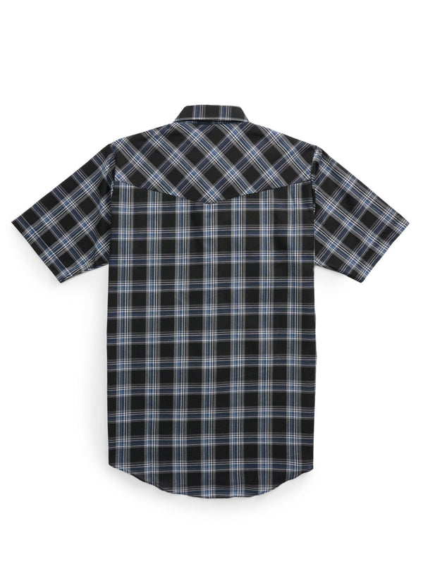 Ely Cattleman Men's Ely Cattleman Short Sleeve Plaid Western Snap Shirt