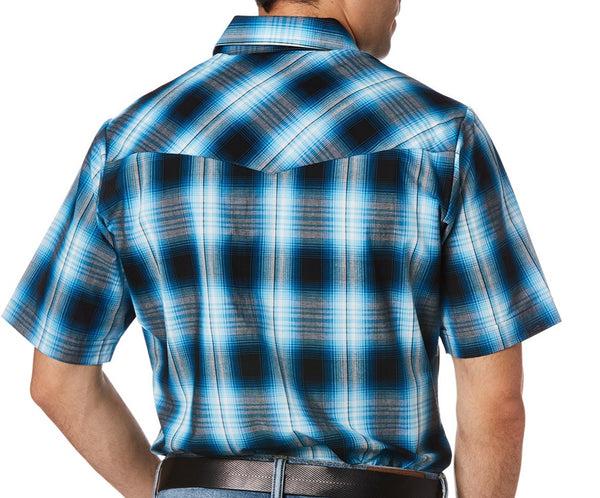 Ely Cattleman Men's Ely Cattleman Short Sleeve Plaid Western Snap Shirt