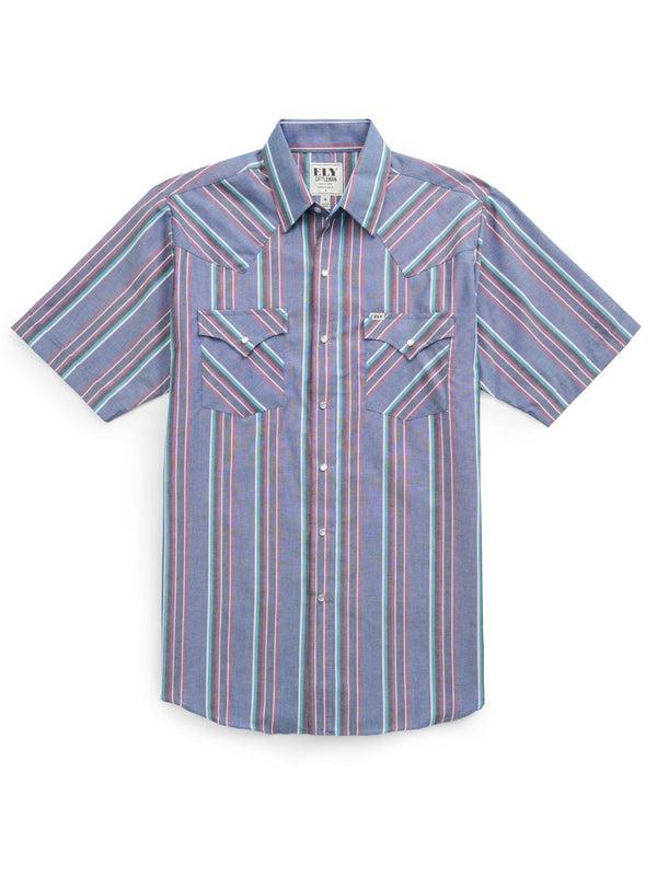 Ely Cattleman Men's Ely Cattleman Short Sleeve Stripe Western Snap Shirt
