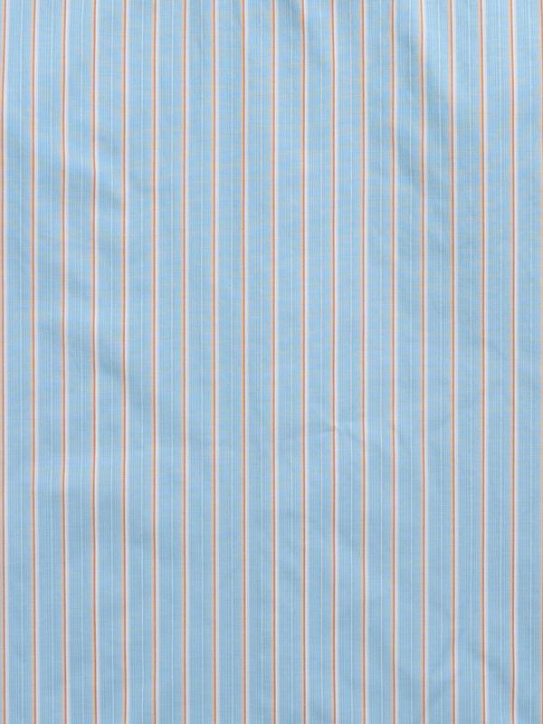 Ely Cattleman Men's Ely Cattleman Short Sleeve Stripe Western Snap Shirt- Blue & Tan