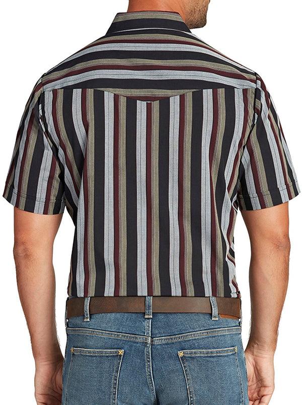 Ely Cattleman Men's Ely Cattleman Short Sleeve Stripe Western Snap Shirt