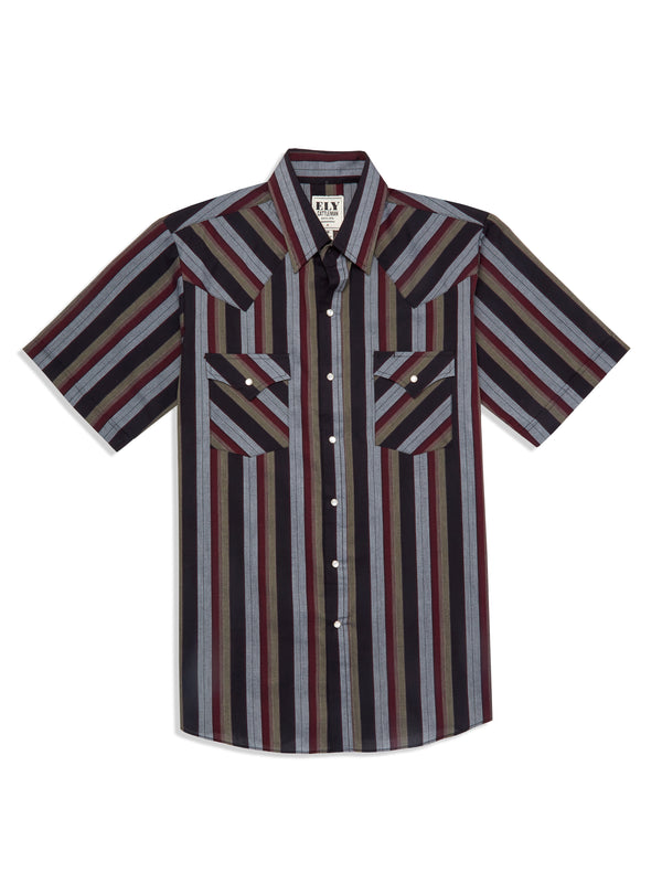 Ely Cattleman Men's Ely Cattleman Short Sleeve Stripe Western Snap Shirt