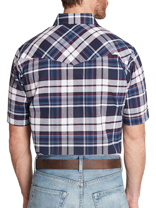 Ely Cattleman Men's Ely Cattleman Short Sleeve Western Wrinkle Resistant Plaid Shirt