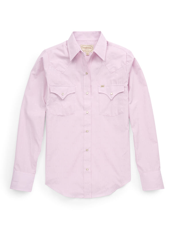 Ely Cattleman Women's Cowboygirl Prairie Primrose Solid Granddaddy Snap Shirt