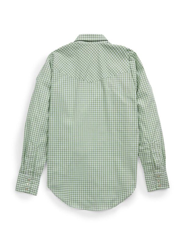 Ely Cattleman Women's Cowboygirl Sage Brush Gingham Granddaddy Snap Shirt